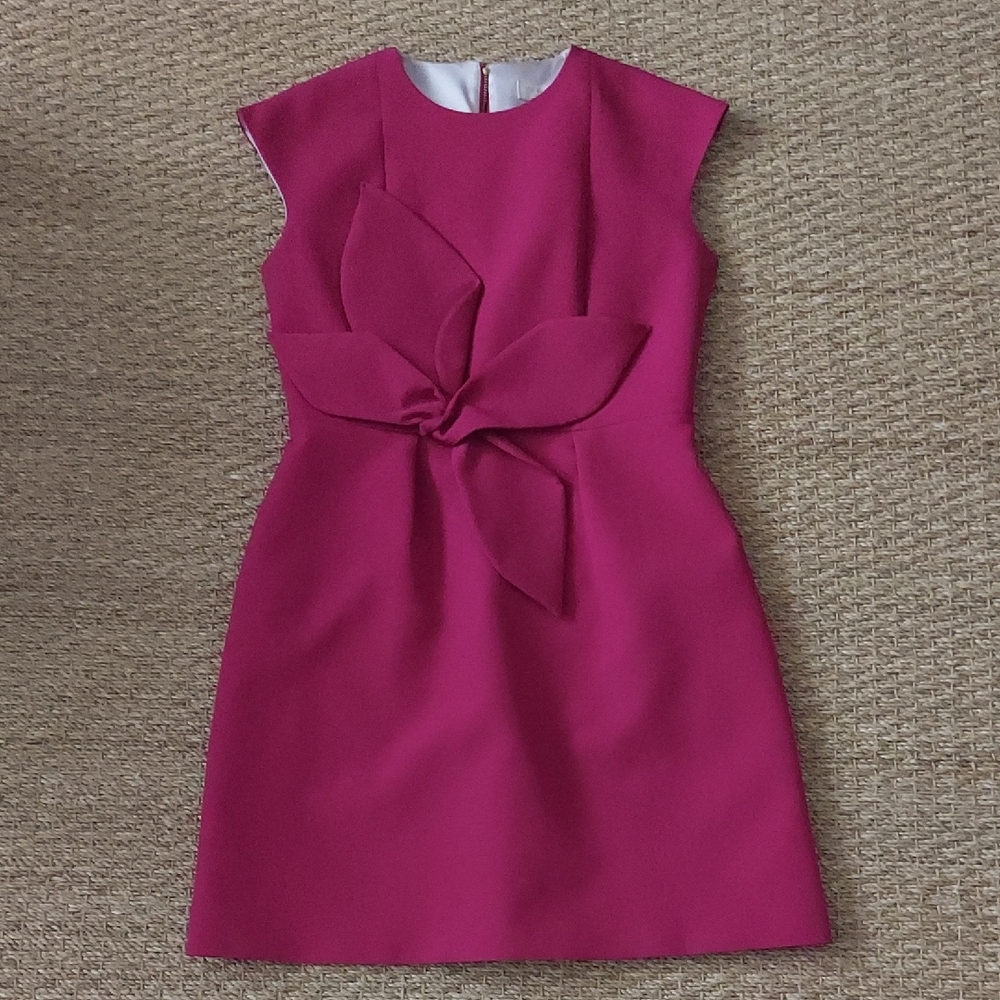 Ted Baker Fuchsia Mini Dress with Bow Detail